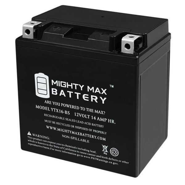 YTX16-BS 12V 14Ah Battery Replaces Maintenance-Free AGM RTX16-BS