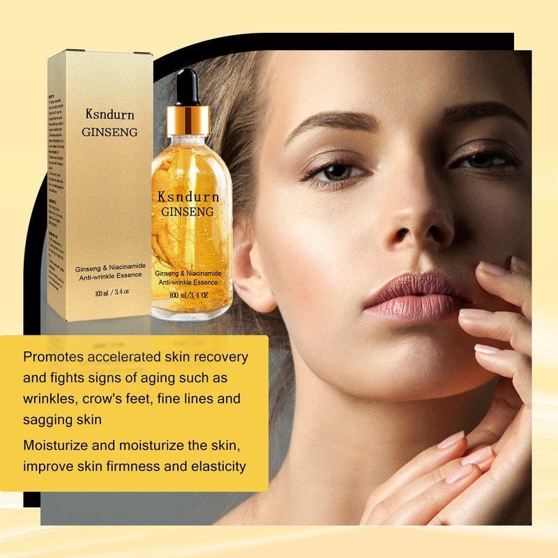 Ginseng Polypeptide Anti-Ageing Essence, Ksndurn Ginseng Anti Wrinkle Serum Anti