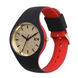 Ice-Watch - ICE loulou Gold Glitter - Women's wristwatch with silicon strap - 007228 (Small)