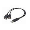 Villageboom USB 2.0 Double Plug Male to 2 Female -