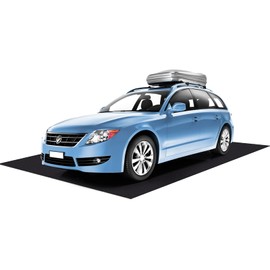 Extra Large 6.6 x 16.4ft Garage Floor Mat- Absorbent/Waterproof Oil Maintenance Mat to Protect Garage Floor Surface- Reusable Oil Spill Mat for Under Car Garage Shop Parking Floor Driveway (Black)