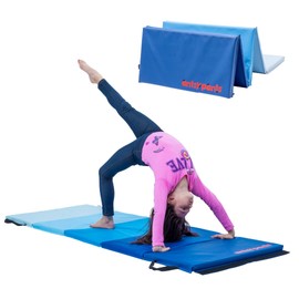Antsy Pants Tumbling Mat – Gymnastics Mat, Easy to Clean Gym Mat, Sturdy, Foldable Tumbling Mat for Kids, Padded, Lightweight, Portable, Carrying Handle, Gymnastics Equipment for Activity Play