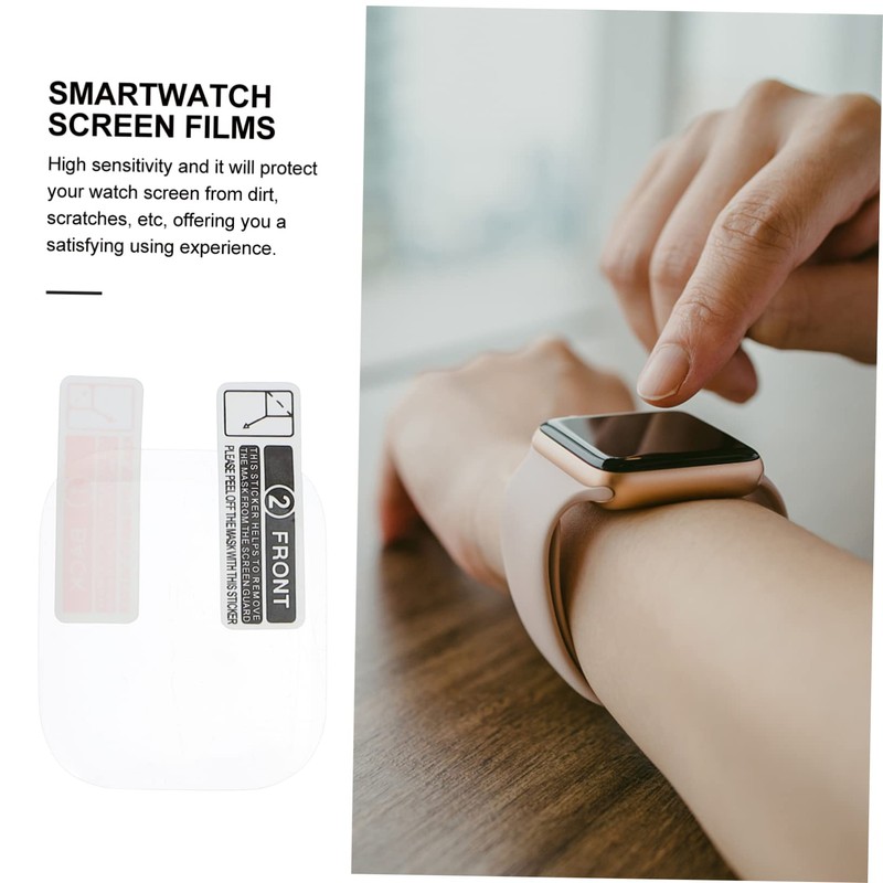BIUDECO Pack Smartwatch Screen Films Pet Material Scratch Resistant Fingerprint