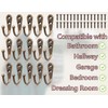 Lhbwhiz Pack of 15 hooks, mini coat hooks, key hooks,