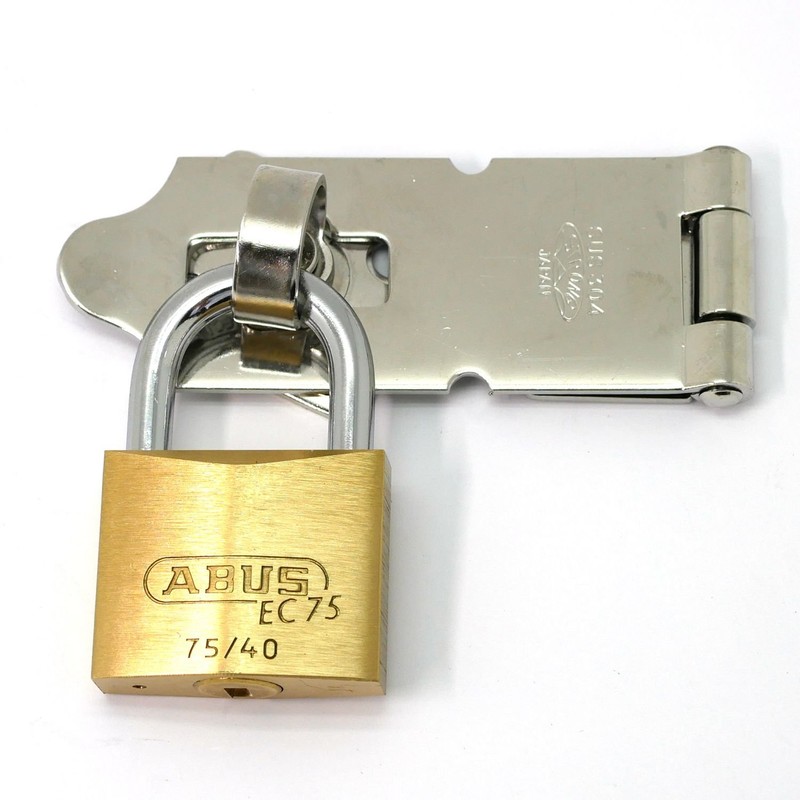 ABUS 真鍮南京錠 EC75/40 KD ディンプルシリンダー バラ番
