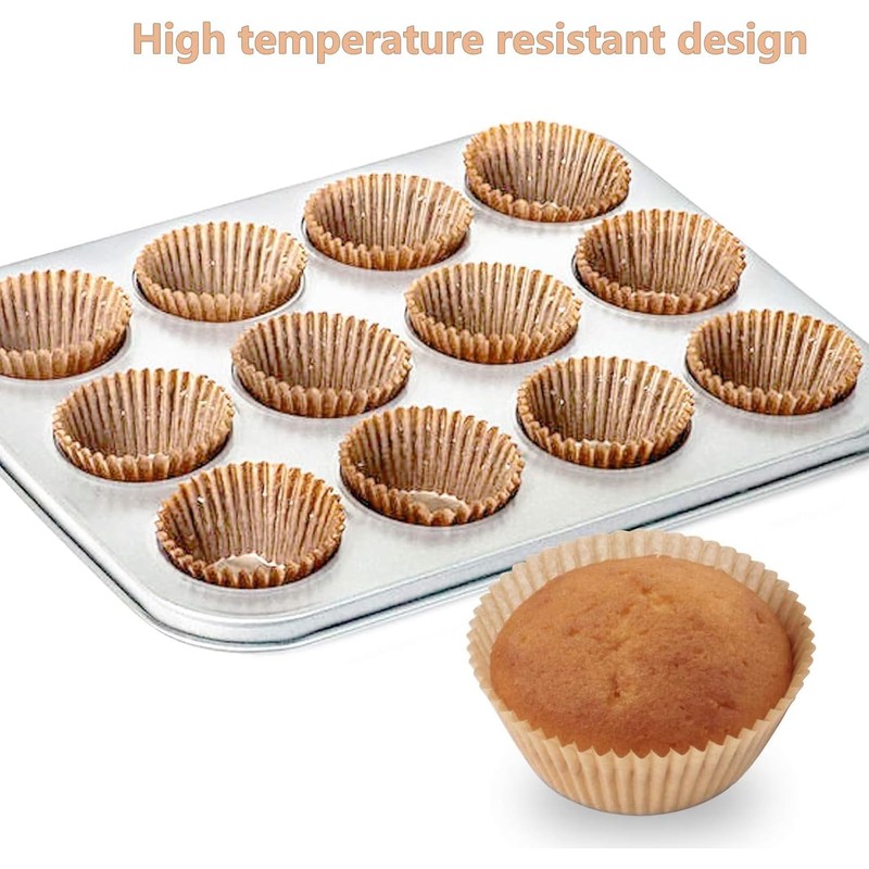 Checkzed Cupcake Liners, Food Grade Muffin Liners & Cupcake Papers,