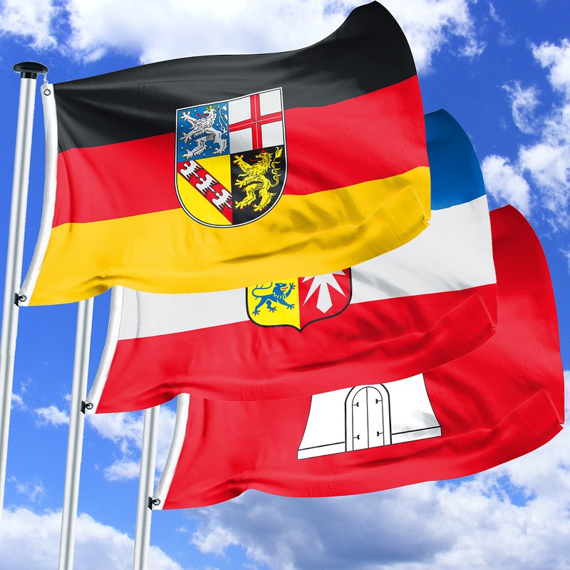 FLAGLY Premium Germany Flag, 100 x 150 cm, 115 g/m²