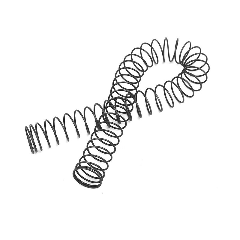 sourcingmap 1mmx18mmx305mm Manganese Steel Compression Springs Black