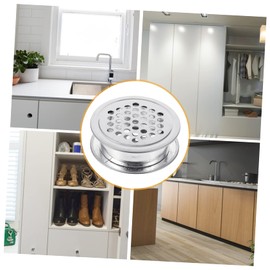 TEHAUX 10pcs Stainless Steel Louver Vent Covers for Wardrobe Cabinet Ventilation Breathable Mesh Design with Dust and Wind Protection Corrosion Resistant Ventilation Grille for Shoe