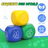 3 Pcs Foam Squeeze Dice Cube for Kids Adults Toddlers,