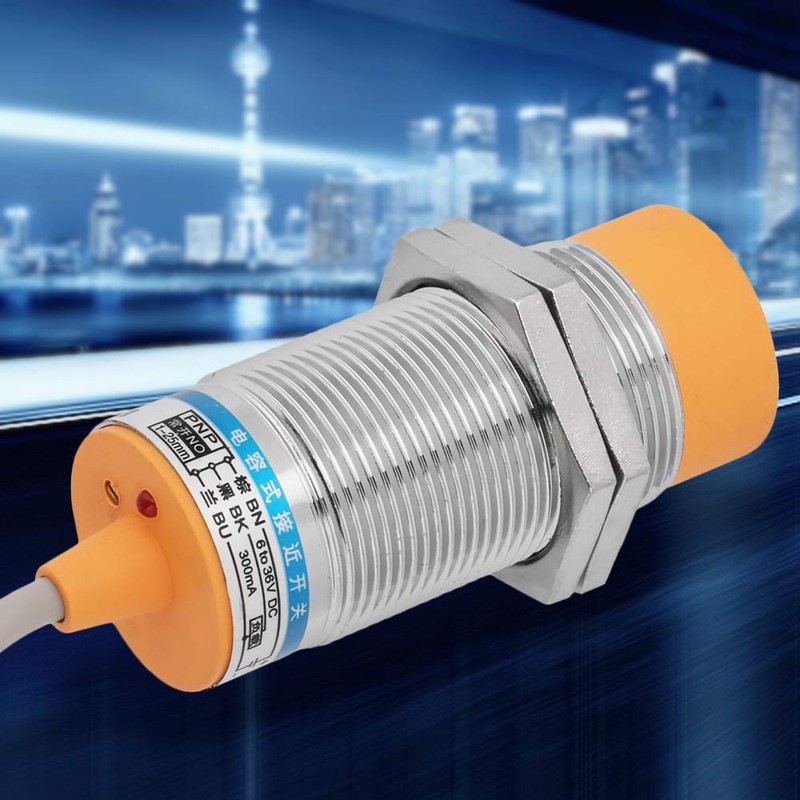 Inductive Proximity Sensor, 25mm Pitch 3 Wire PNP NO Inductive