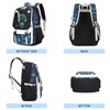 Bevalsa Backpack for Boys, Cool Luminous Backpacks with Lunch Box