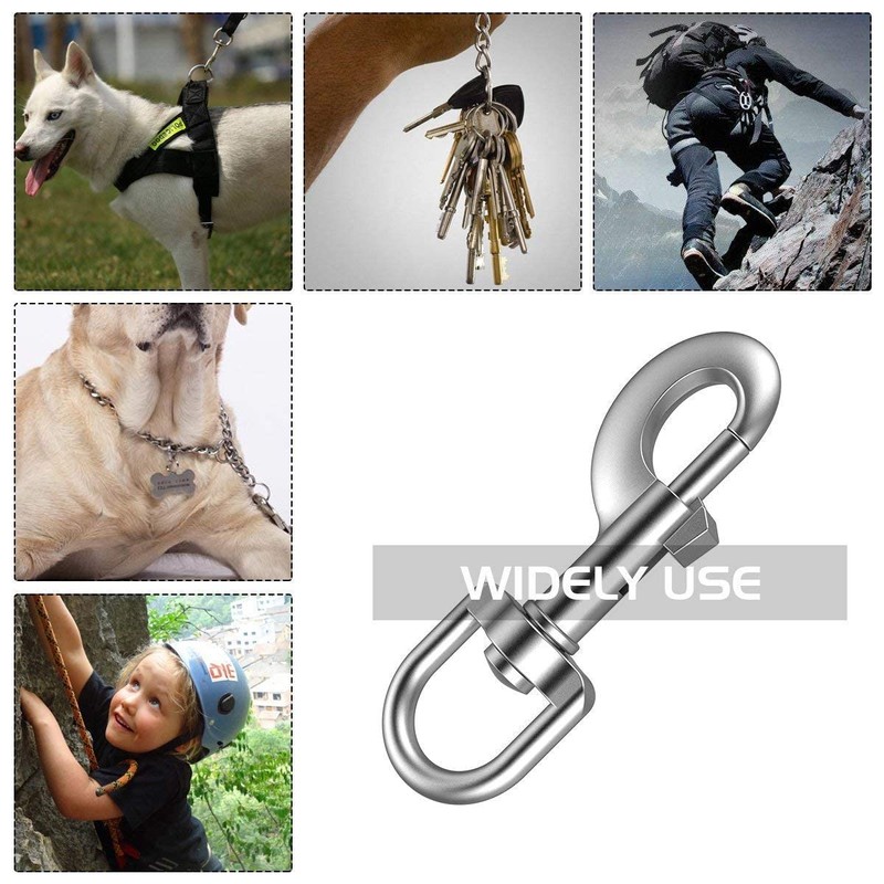 Universal Key Ring, 4 Keyrings, Car, Silver, Multi-Purpose Carabiner, Keychain,