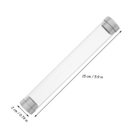 CORHAD Eyelash Extensions Organizer Durable Plastic Tweezers Storage Case with Cap Clear Manicure Tool Holder for Travel Bead Container and Beauty Accessories Organization