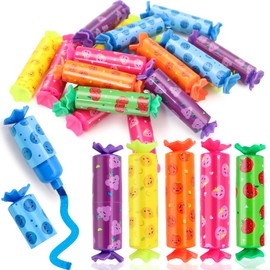 Aerzouser Pack of 24 Mini Highlighters Children, Highlighter Small, Funny Highlighters Small with Fruit Print, Children's Highlighter, Mini Highlighter, 6 Colours