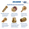 Dramm Brass Adjustable Spray Nozzle with Powerful Water Stream, Perfect
