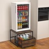 VANVERB Mini Fridge Stand with Storage, Heavy Duty Refrigerator Stand