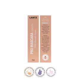 Lantz Copenhagen Pro Volumen Mascara with Lash Serum, 7ml – Länge Schwarz | Wimperntusche mit Serum Wachstum | Mascara