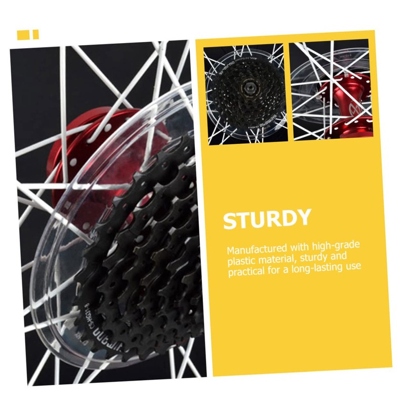 KOMBIUDA 2 Pcs Transparent Lightweight Rear Hub Protector for Mountain