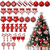 36 Pcs Candy Cane Lane Christmas Decorations,Candy Cane Christmas Decorations,