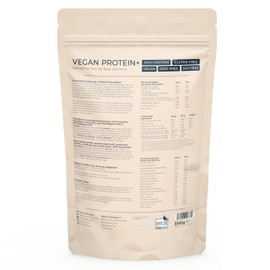 Vegan Protein Powder Vanilla - Multifunctional Protein with Bacterial Cultures, Vitamin C, B12, Calcium & Zinc - With Pea Protein - 68 g Vegetable Protein - Soy Free & No Added Sugar