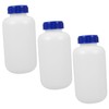 Ipetboom 3pcs Laboratory Sample Bottles Sealed Reagent Containers with Screw