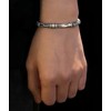 Kim Carrey S925 Sterling Silver Bracelet, Open Bangle Cuff Design,
