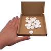 SKIR'CO (Pack of 20) White Plastic Cover Caps 18mm Plastic