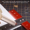 T Square Ruler Aluminum Alloy Accurate Scale Multifunctional Portable Woodworking
