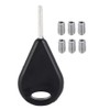 Surfboard fin button, surf plank accessory replacement tool, with 6