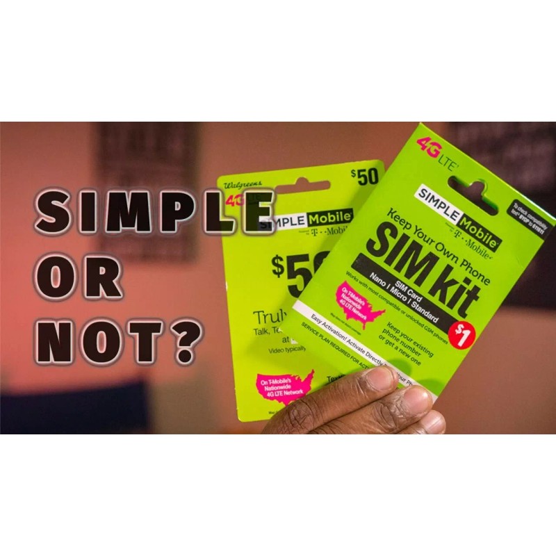 SIMPLE MOBILE | $50 PLAN | 1 MONTH INCLUDED