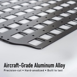 HEMSK DAYS Metal Molle Panel for Vehicles & Trucks – Premium 2mm Aluminum Alloy Organizer Compatible with Molle/PALS Gear, Built for Durability