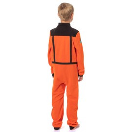 NASA Boys' Space Shuttle Astronaut Meatball Patch One Piece Space Suit Costume Pajama Sleep Set Union Suit For Kids (6/7)
