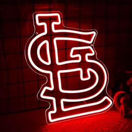 Baseball Neon Sign for Wall Decor Cardinals Baseball Neon Light Baseball Sports LED Neon Signs for Man Cave,Club,Bar Pub,Party,Birthday Christmas Gifts for Man,Boys,Fans,Size 13.8 * 11.1inch(FMXD241)