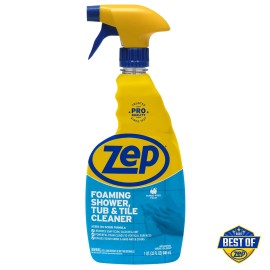 Zep Foaming Shower Tub and Tile Cleaner - 32 oz (Case of 4) ZUPFTT324