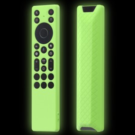 JCMOYUTY Silicone Case Cover for TCL RC813A FMB1 / RC923A FMB1 Remote, Protective Sleeve for TCL 2025 QM6K QM7K TV Remote, Glow Green