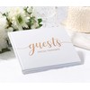 Lillian Rose White Minimalist Simple Elegant Chic Wedding Registry Guestbook
