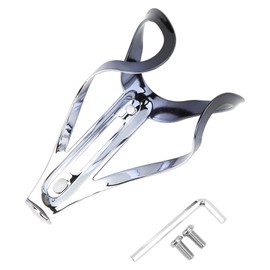 Bike Water Bottle Holder Good Toughness Smoother Edges Bright Color Light Weight Bike Cup Holder for Road Mountain BikesGray Silver
