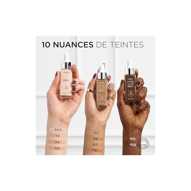 LOréal Paris True Match Sérum Rellenador con Color, Base de
