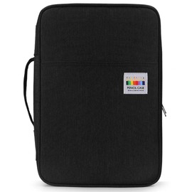 YOUSHARES Big Capacity Colored Pencil Case - 300 Slots large Pen Case Organizer with Multilayer Holder for Prismacolor Colored Pencils & Gel Pen (Black)