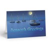 Season's Greetings Sailboat Card - Nautical Christmas Cards - Boating
