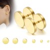 Unbranded 2X Stud Earrings Flat Circle Piercing Dot Earrings Stainless