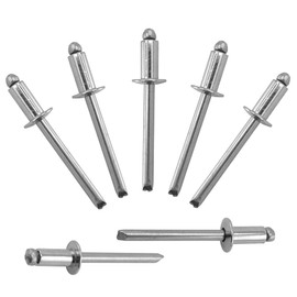 ALLCLEAN 100 Pcs 3/16"x3/8" Stainless Steel Blind Pro Rivets,4.8 x 10mm Pop Rivets,Stainless Steel Grip and Stainless Steel Mandrel