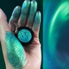 Afflano Single Green Eyeshadow Shimmering Highly Pigmented Multichrome Eyeshadow Green,