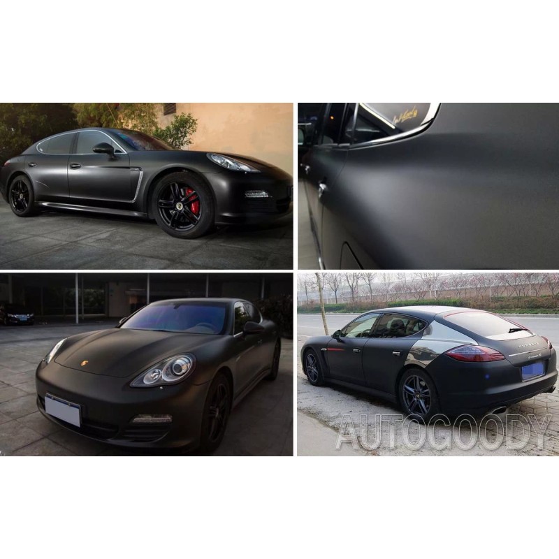 AUTOGOODY 240" x 60" Matte Flat Black Vinyl Film Wrap