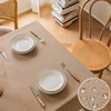 Home Brilliant Table Cloth Rectangular Washable, Waterproof Tablecloth Faux Linen