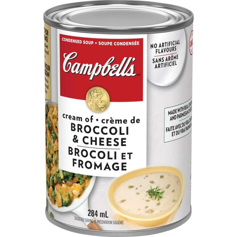 Campbell's Broccoli Cheese Soup, 284ml/9.6oz. Can