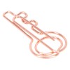 100Pcs Paper Clip Metal Rose Gold Color Urheen Design Paperclip