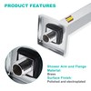 Enga Polished Chrome 12 Inch Square Ceiling Mount Shower Arm