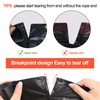 Bin Bags with Drawstring, 5 Rolls, 15 L, Extra Strong